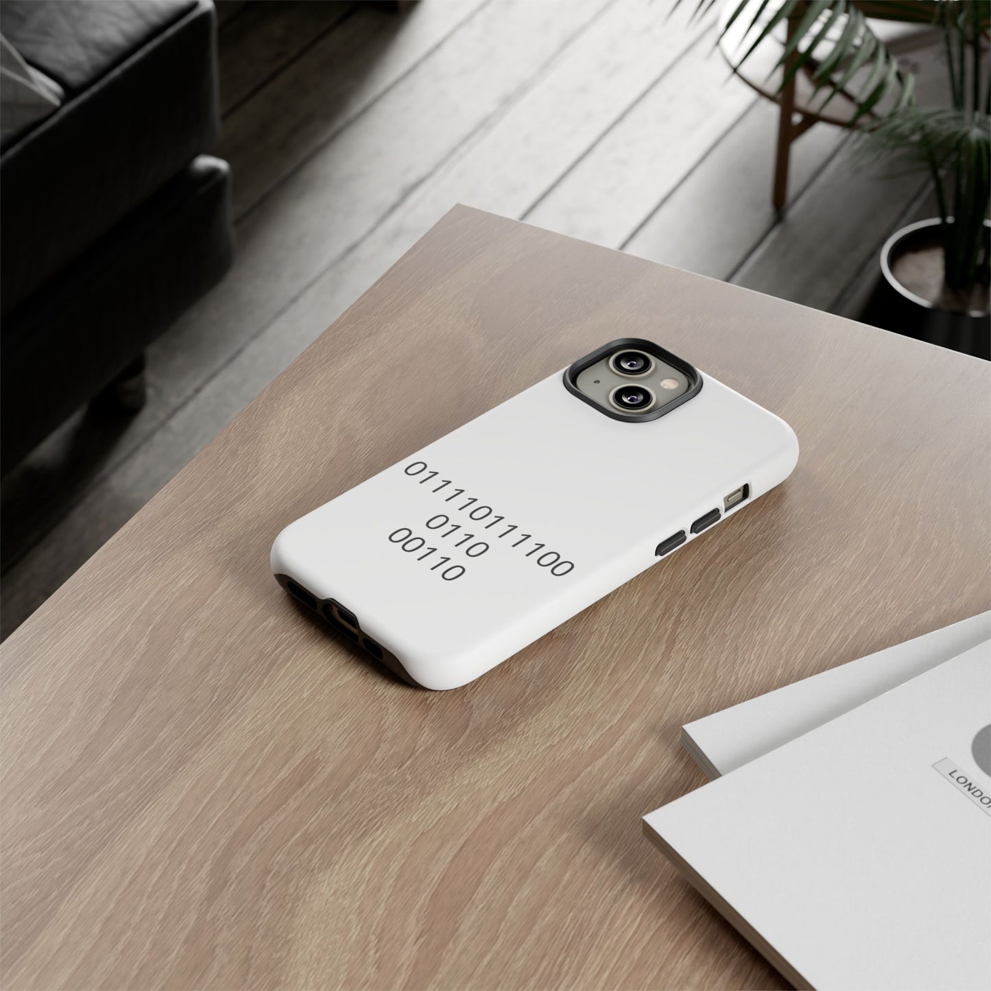 Binary Code Phone Case | Personalized Birthday Gift for Tech Lovers