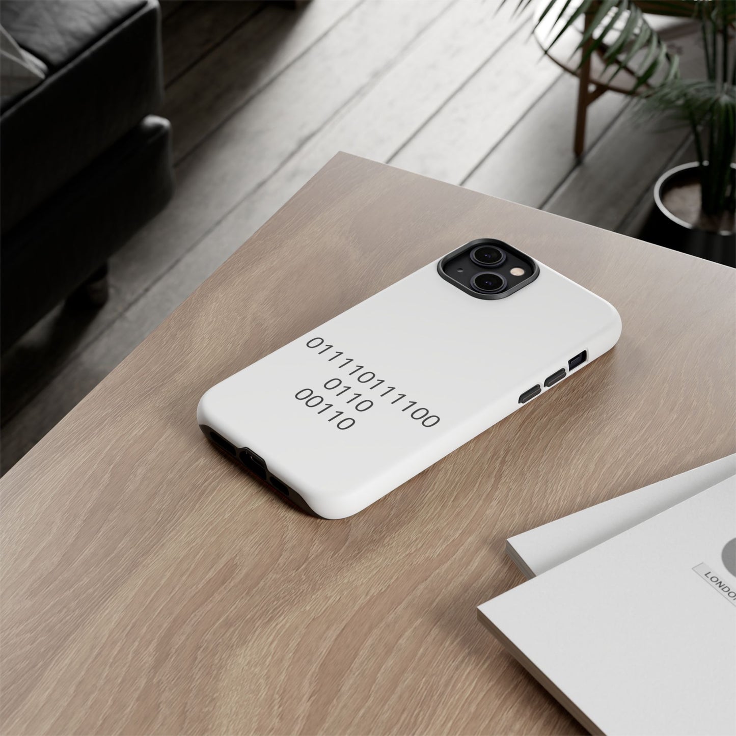 Binary Code Phone Case | Personalized Birthday Gift for Tech Lovers
