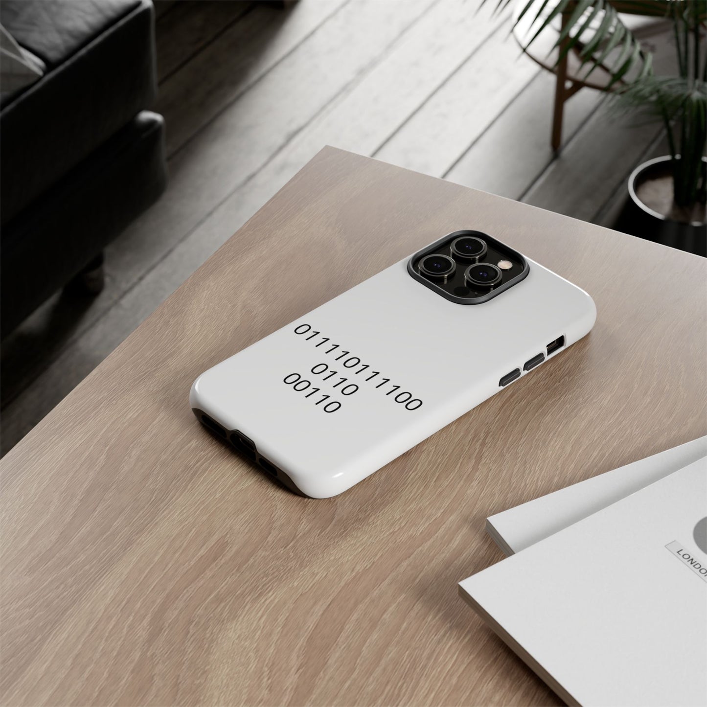 Binary Code Phone Case | Personalized Birthday Gift for Tech Lovers
