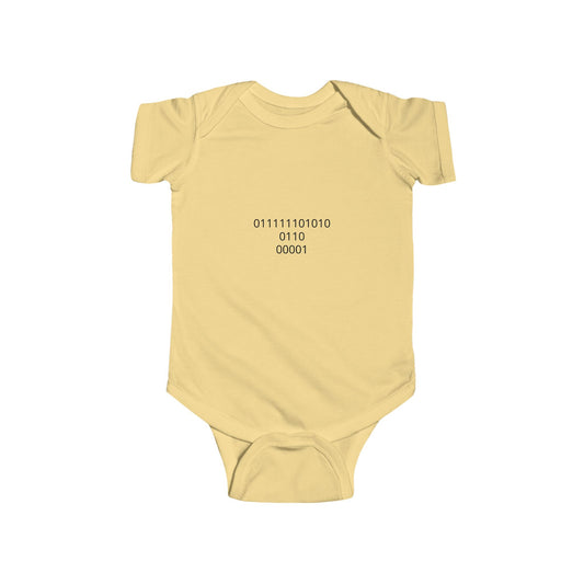 Binary Code Baby Onesie | Personalized Newborn Gift