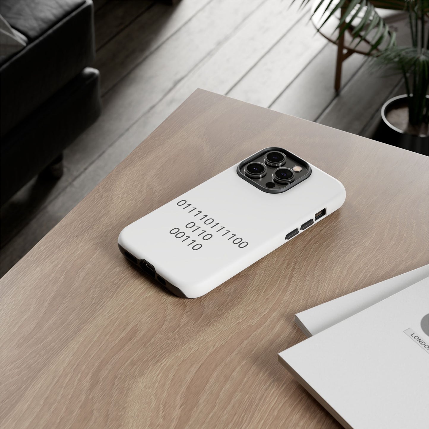 Binary Code Phone Case | Personalized Birthday Gift for Tech Lovers