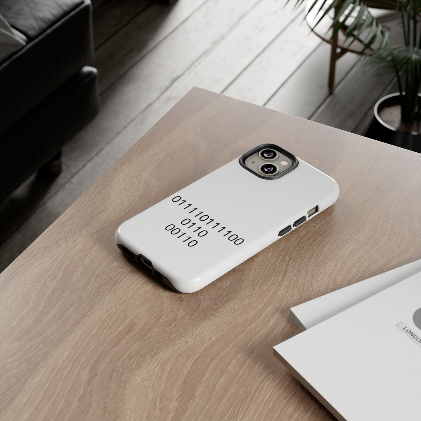 Binary Code Phone Case | Personalized Birthday Gift for Tech Lovers