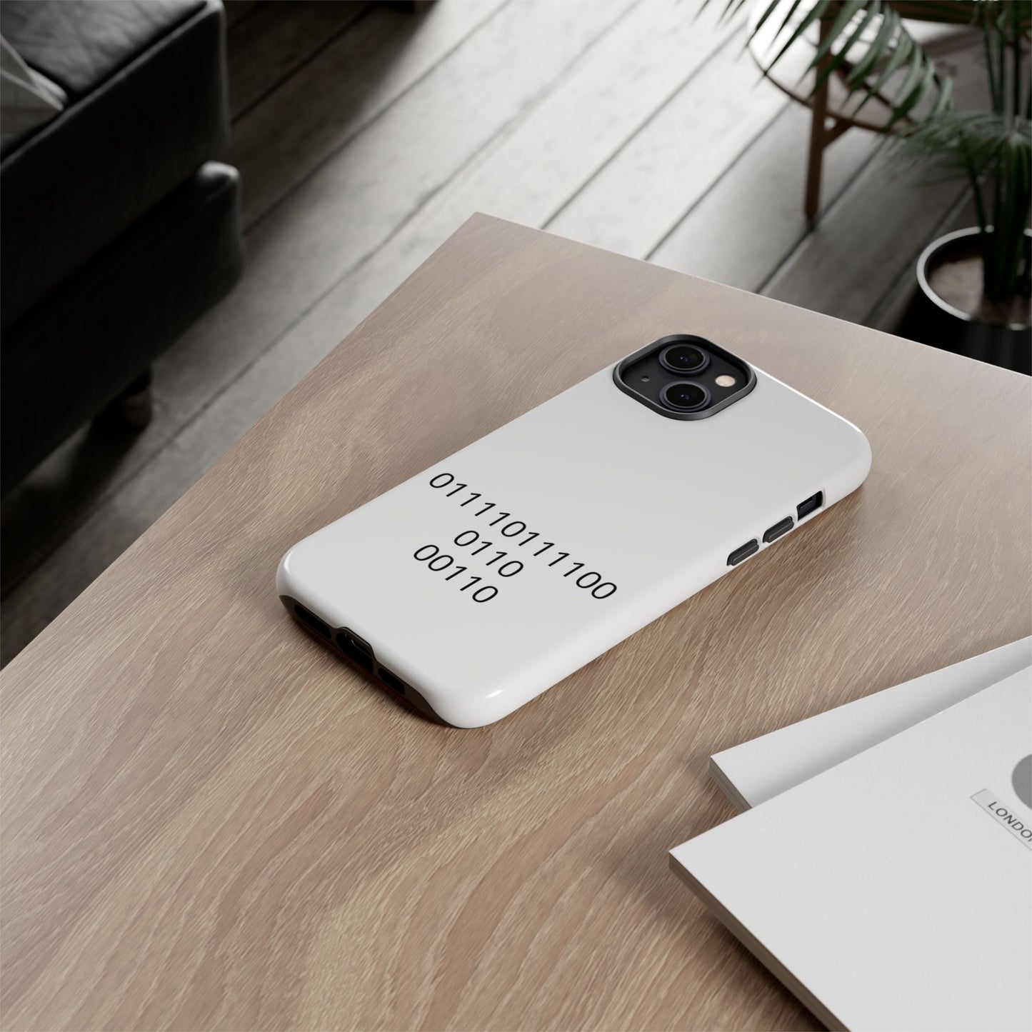 Binary Code Phone Case | Personalized Birthday Gift for Tech Lovers